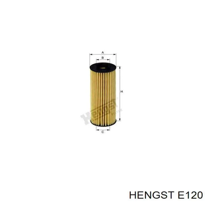 E120 Hengst filtro de aceite