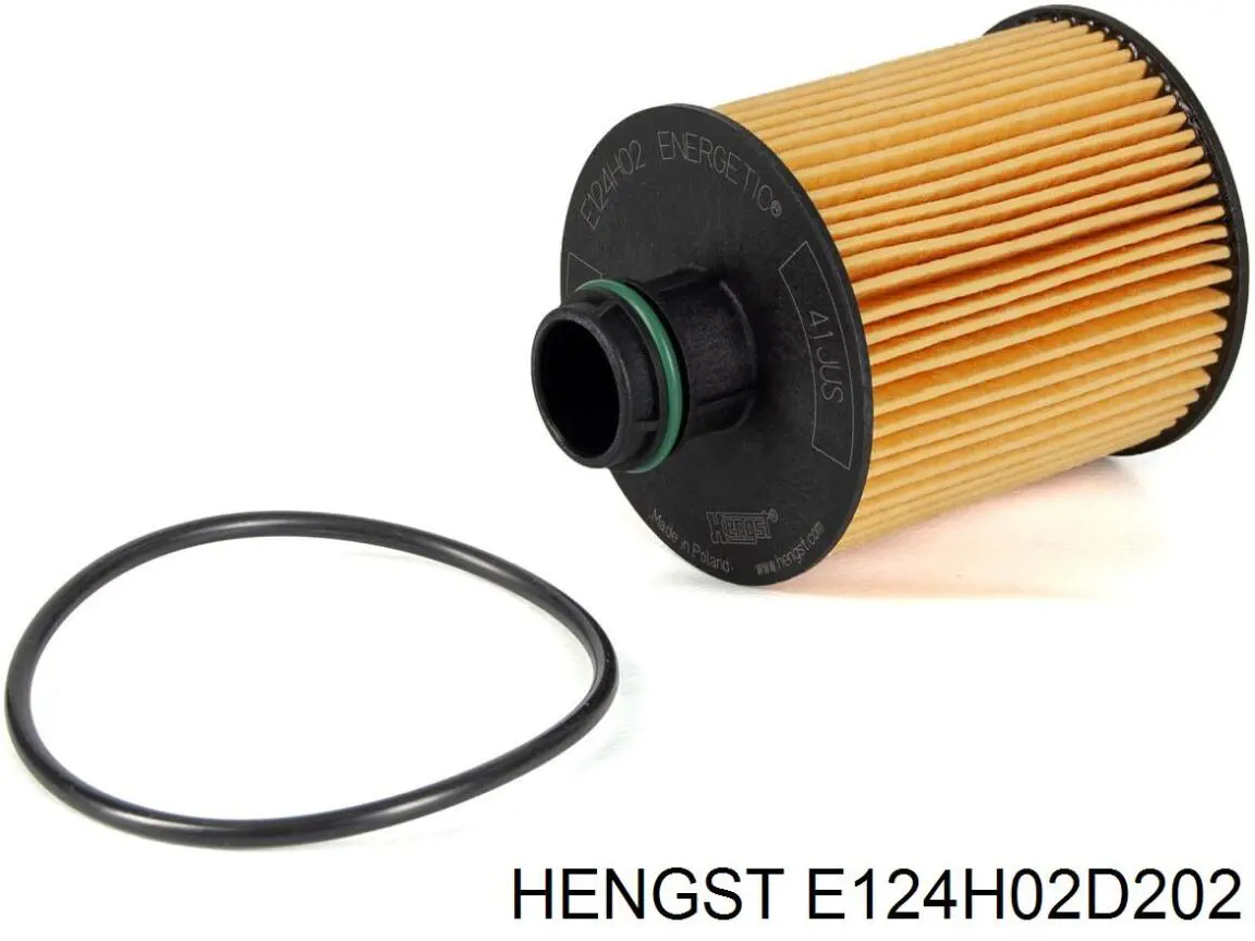 E124H02 D202 Hengst filtro de aceite