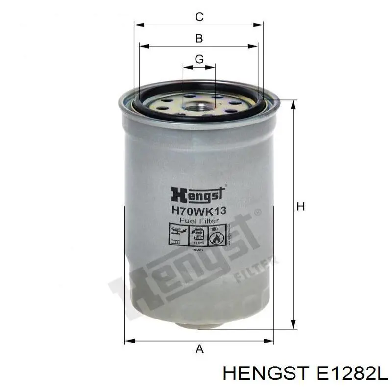 E1282L Hengst filtro de aire