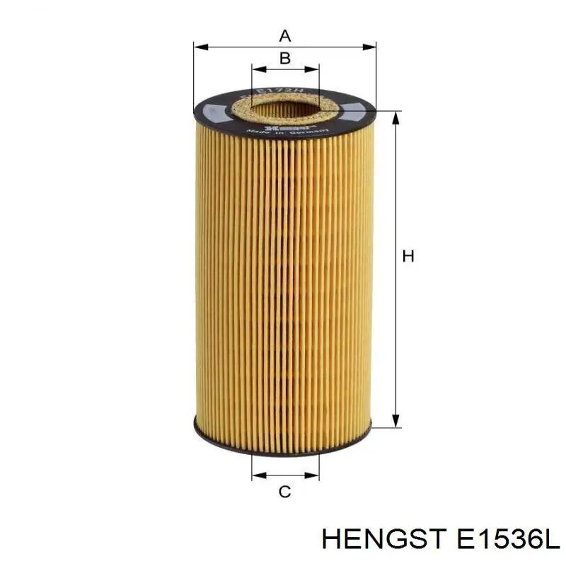 E1536L Hengst filtro de aire