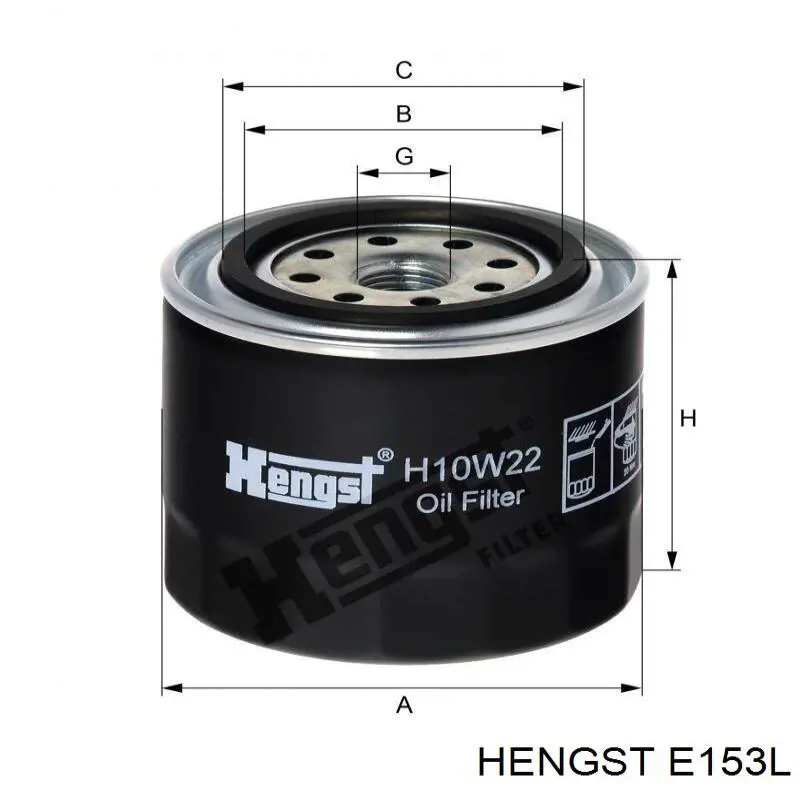 E153L Hengst filtro de aire