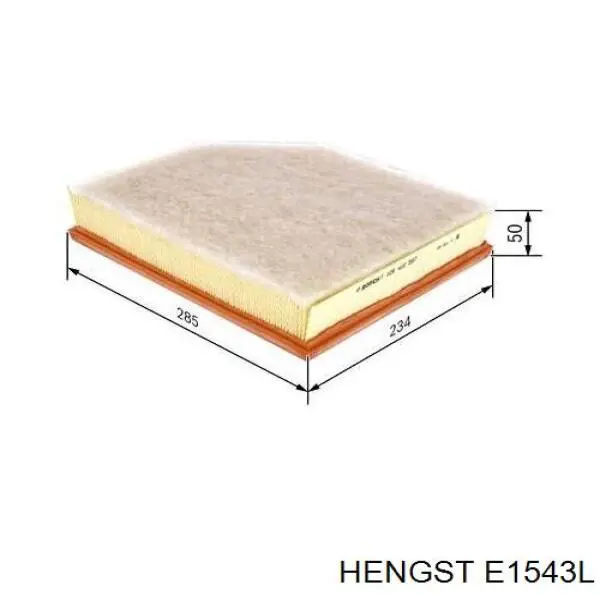 Filtro de aire E1543L Hengst