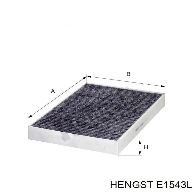 E1543L Hengst filtro de aire