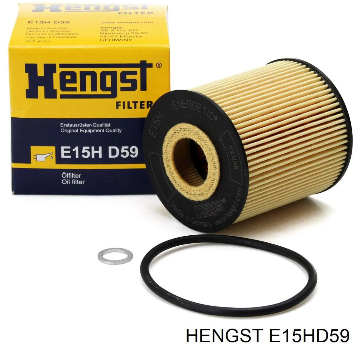 E15HD59 Hengst filtro de aceite