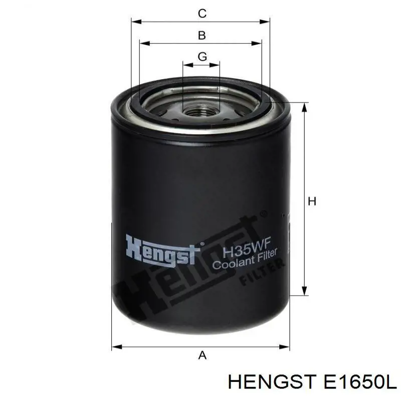 E1650L Hengst filtro de aire