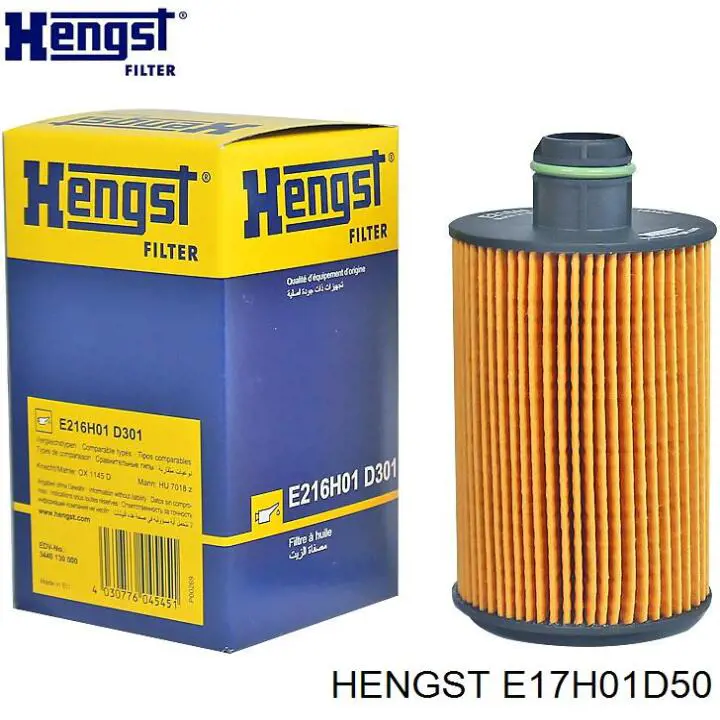 E17H01D50 Hengst filtro de aceite