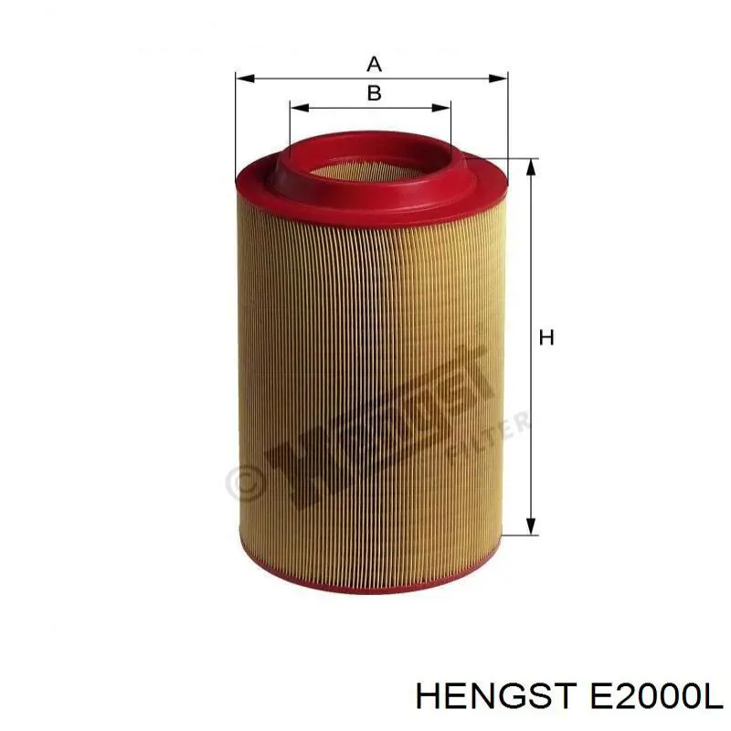 E2000L Hengst filtro de aire