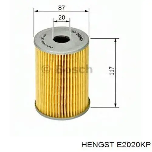 E2020KP Hengst filtro combustible