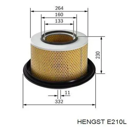 Filtro de aire LX239 Mahle Original