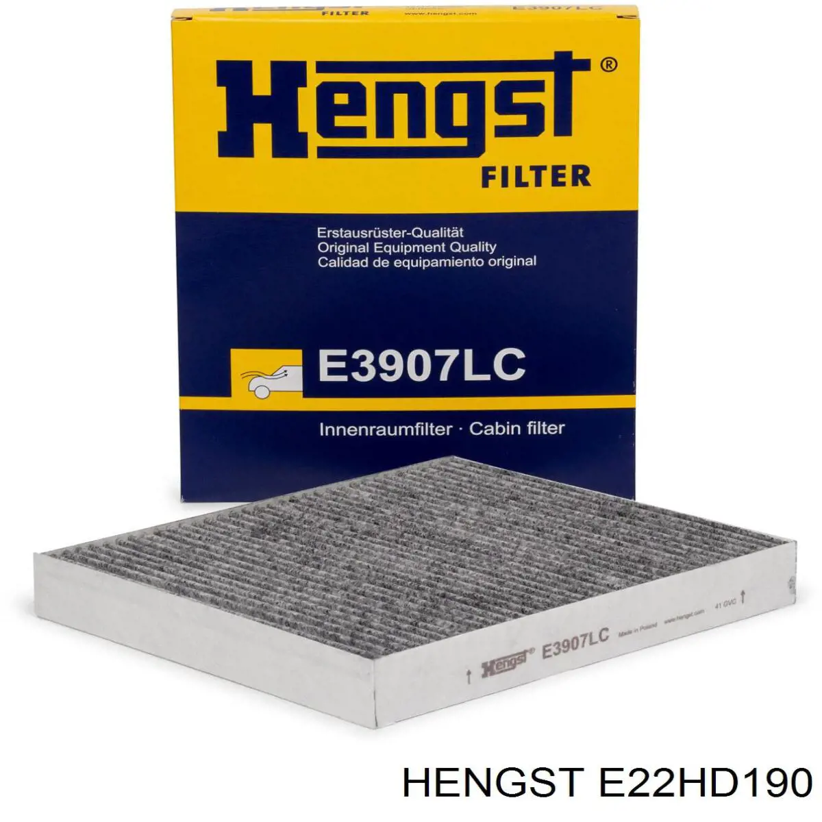 Filtro de aceite motor Hengst E22HD190