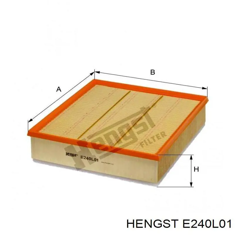 E240L01 Hengst filtro de aire