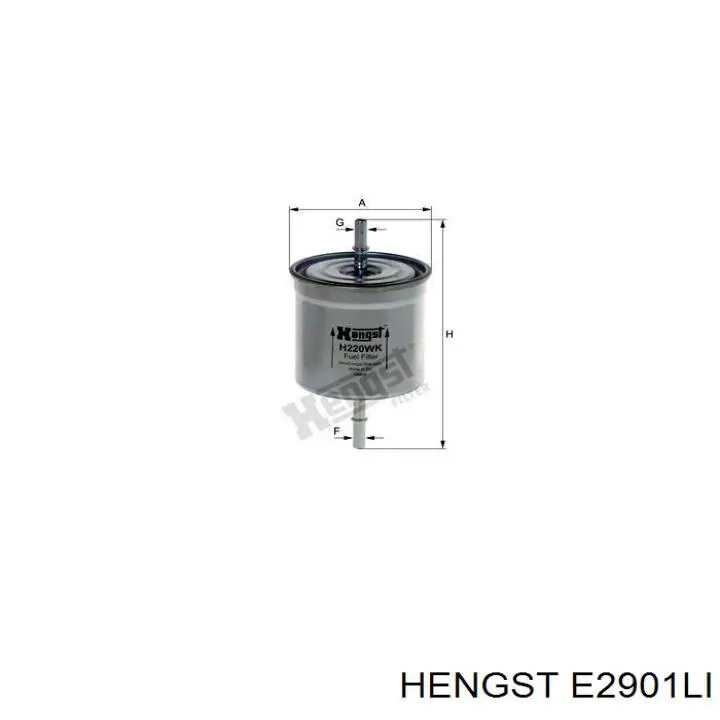 E2901LI Hengst filtro habitáculo