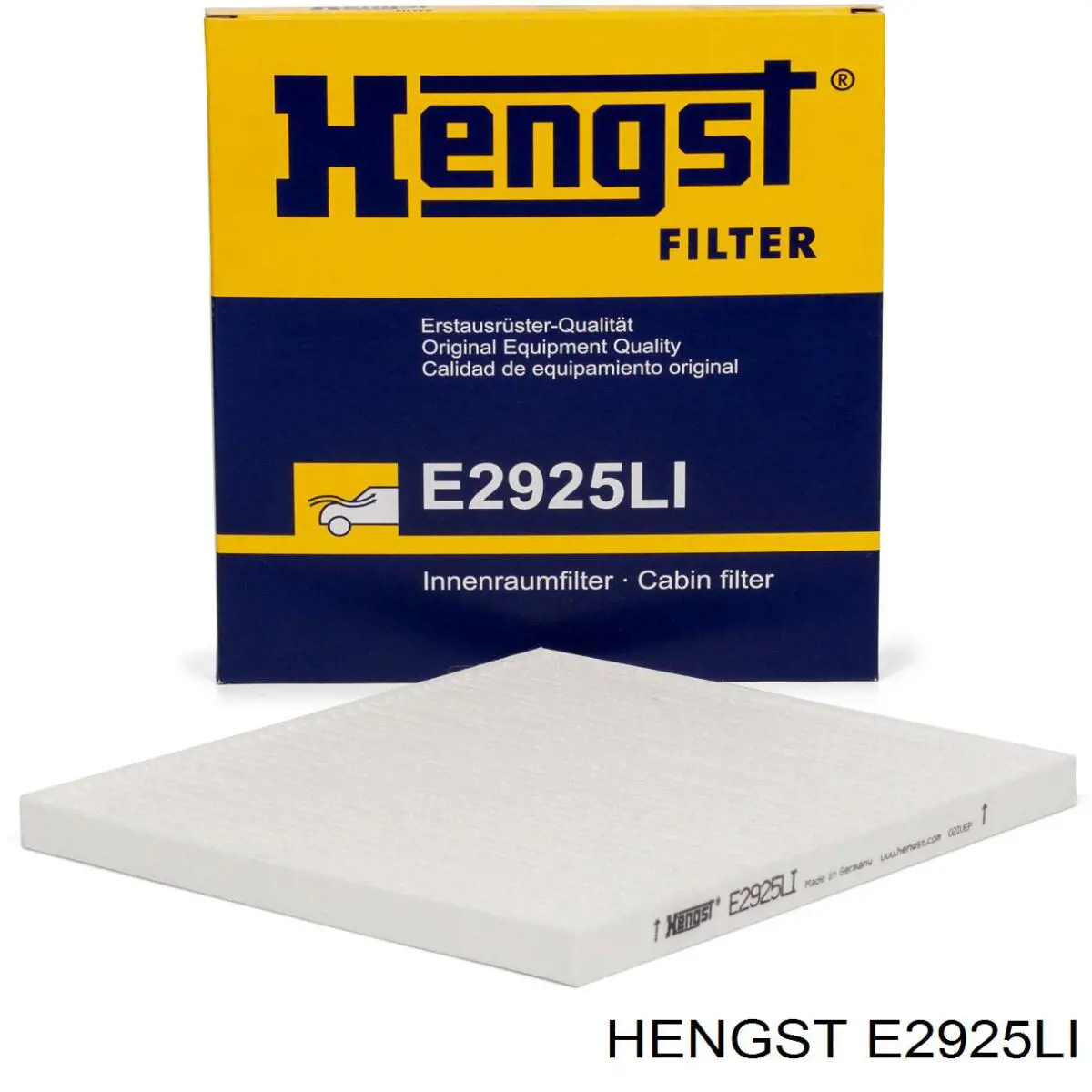 E2925LI Hengst filtro habitáculo