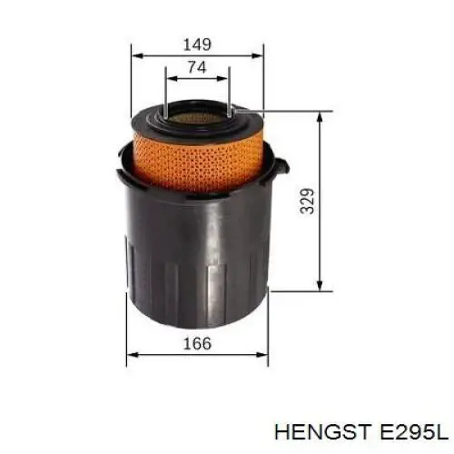 E295L Hengst filtro de aire