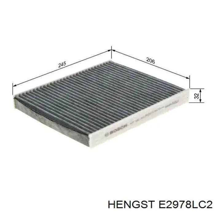 Filtro de cabina Hengst E2978LC2 precio, desde 22,55 EUR