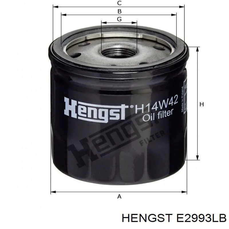 E2993LB Hengst filtro de habitáculo