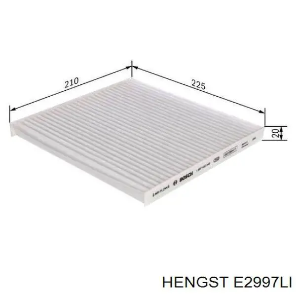E2997LI Hengst filtro habitáculo