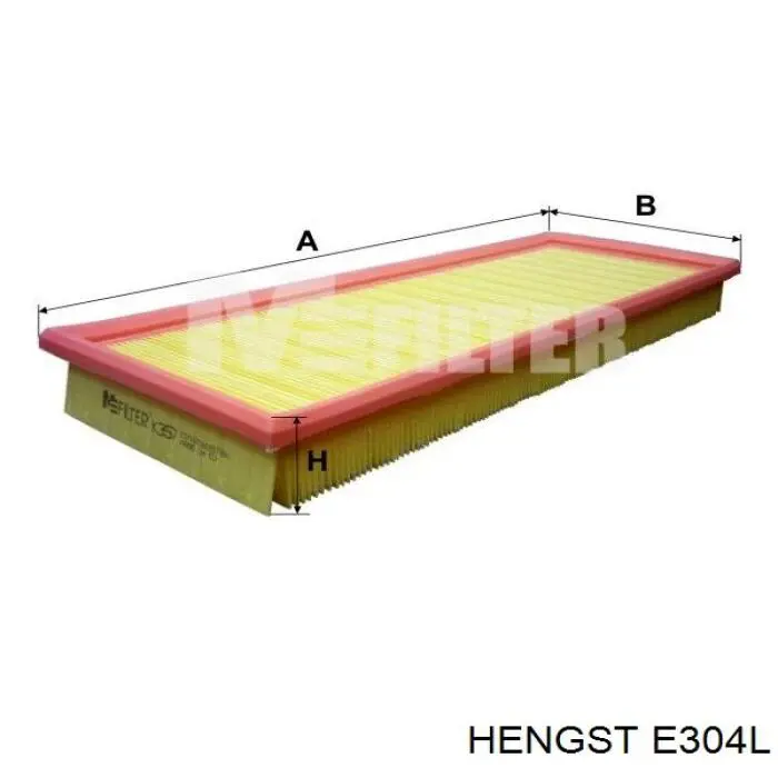E304L Hengst filtro de aire