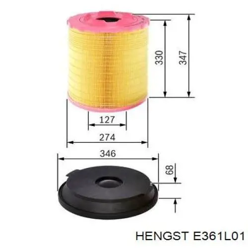 Comprar E361L01 Hengst Filtro de aire