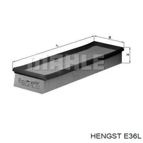 E36L Hengst filtro de aire