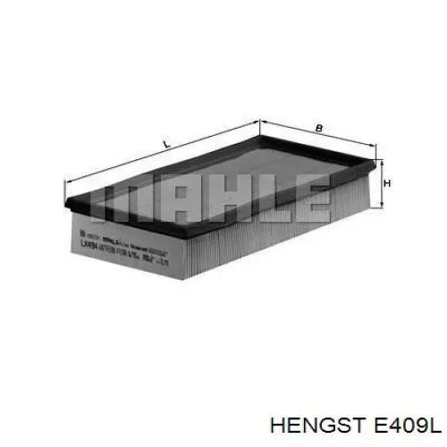 E409L Hengst filtro de aire