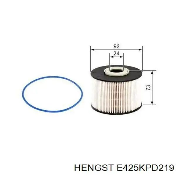 Comprar E425KPD219 Hengst Filtro diesel