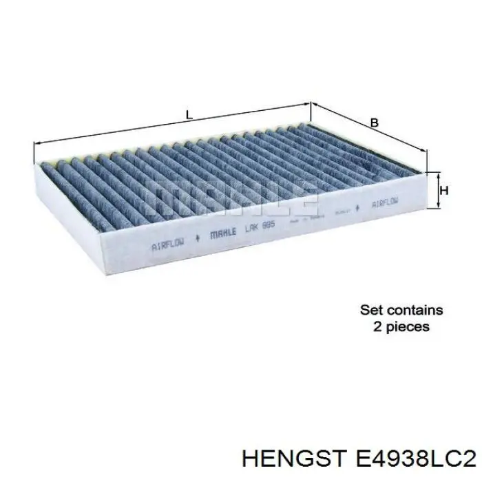 E4938LC2 Hengst Filtro antipolen