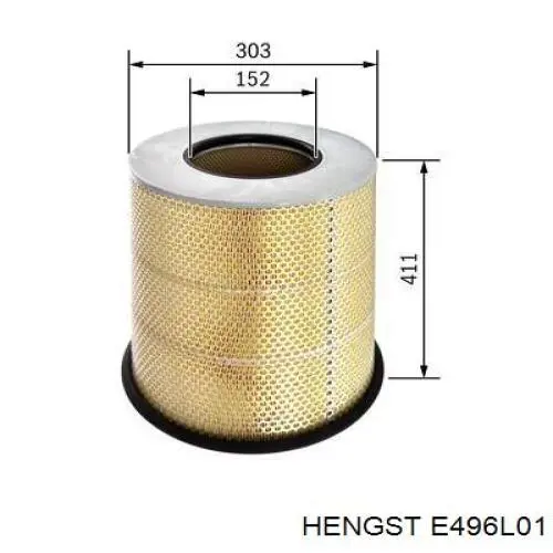 E496L01 Hengst filtro de aire