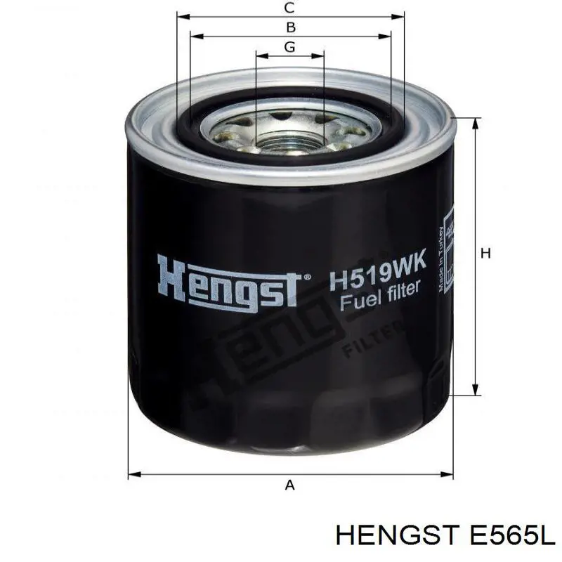 E565L Hengst filtro de aire