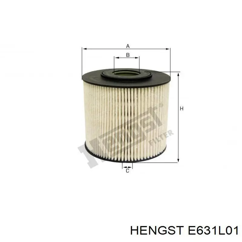 Filtro aire Hengst E631L01