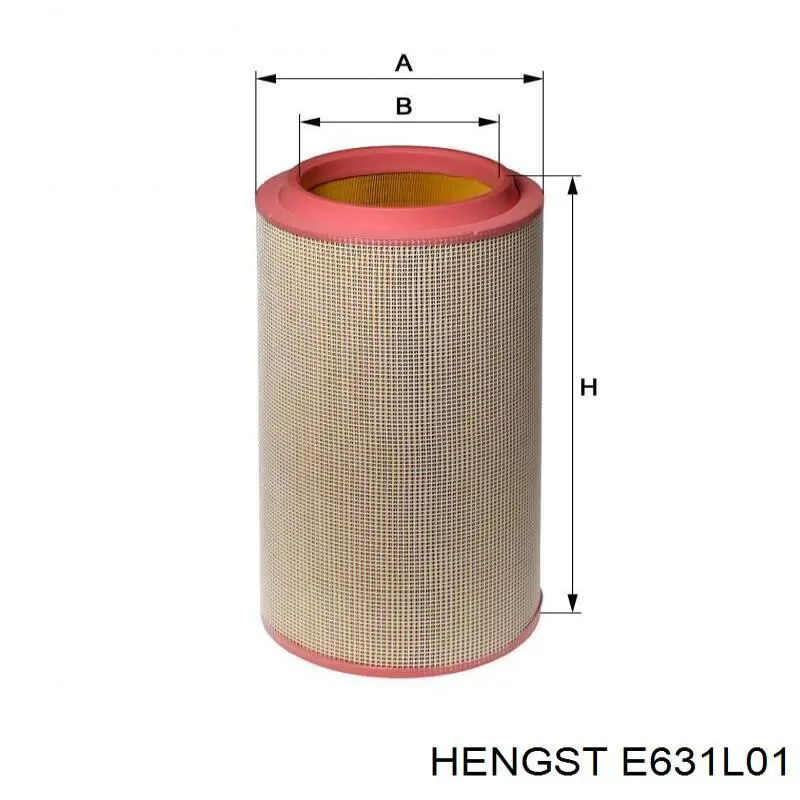 E631L01 Hengst filtro de aire