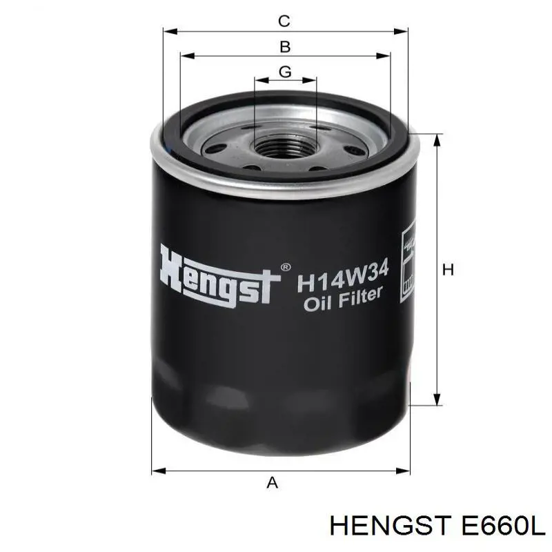 E660L Hengst filtro de aire