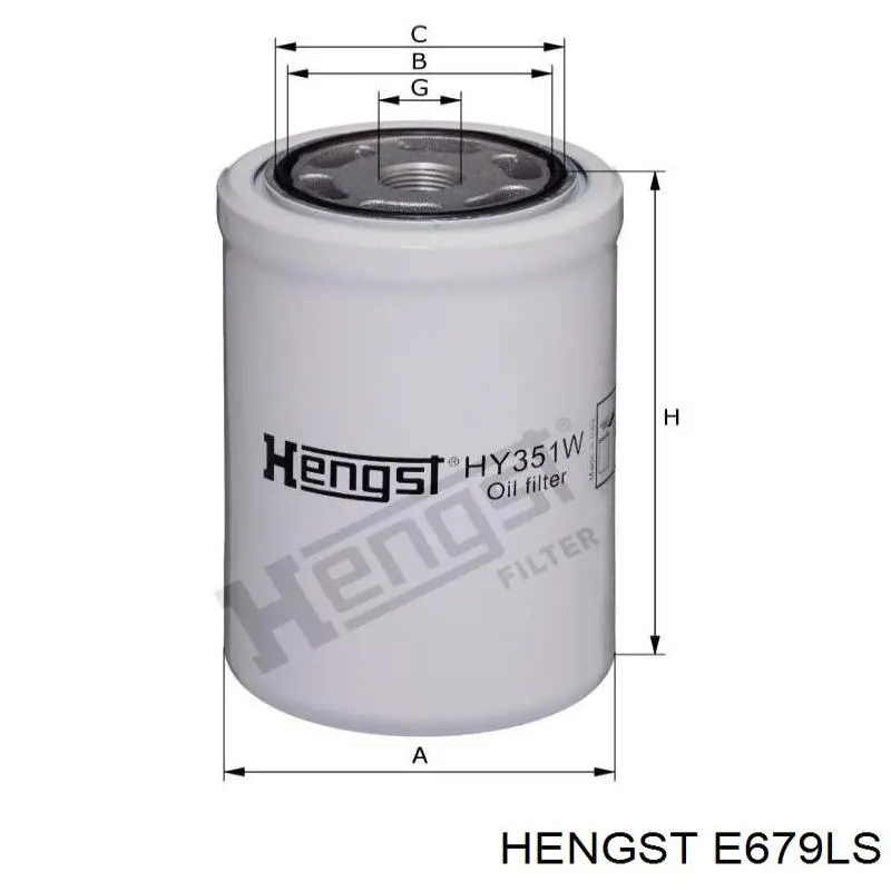 E679LS Hengst filtro de aire