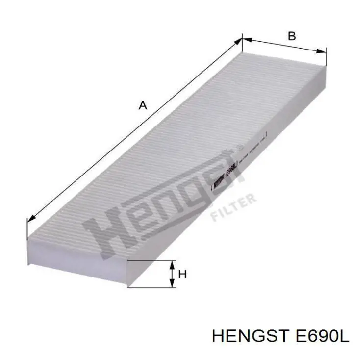 E690L Hengst filtro de aire
