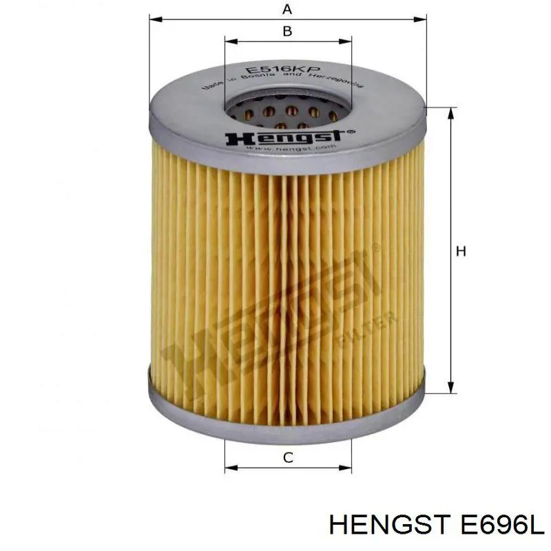 El filtro de aire Hengst E696L precio, desde 49,73 EUR