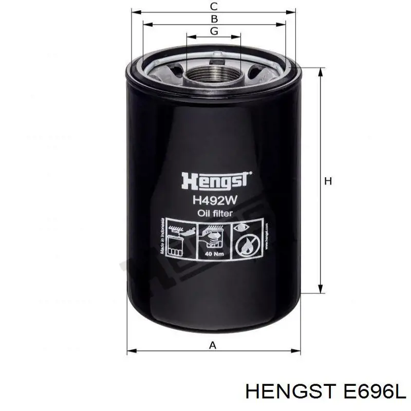 Comprar E696L Hengst Filtro de aire