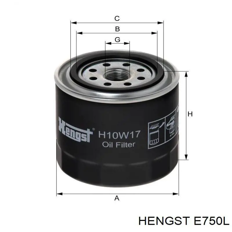 Comprar E750L Hengst Filtro de aire