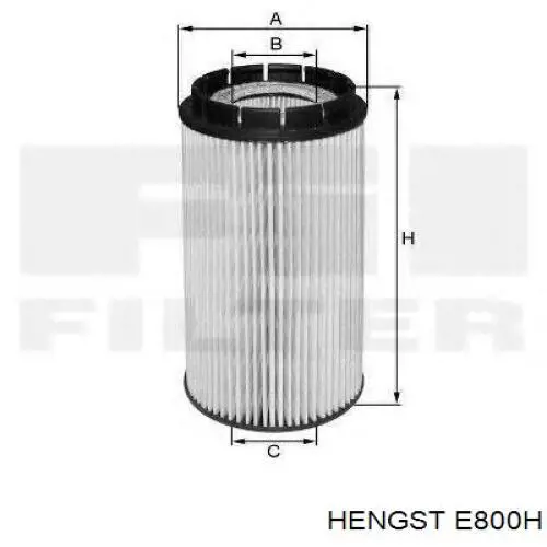 E800H Hengst Filtro aceite