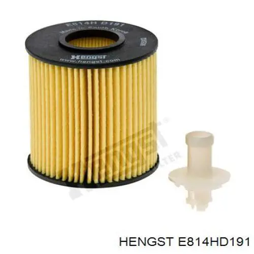 E814H D191 Hengst filtro de aceite