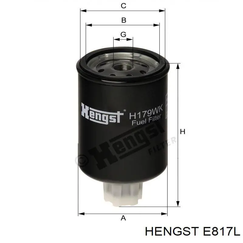 E817L Hengst filtro de aire
