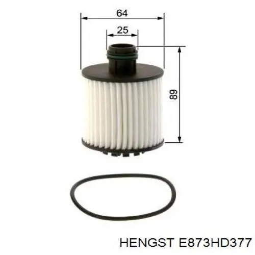 Filtro de aceite EOF424610 Open Parts