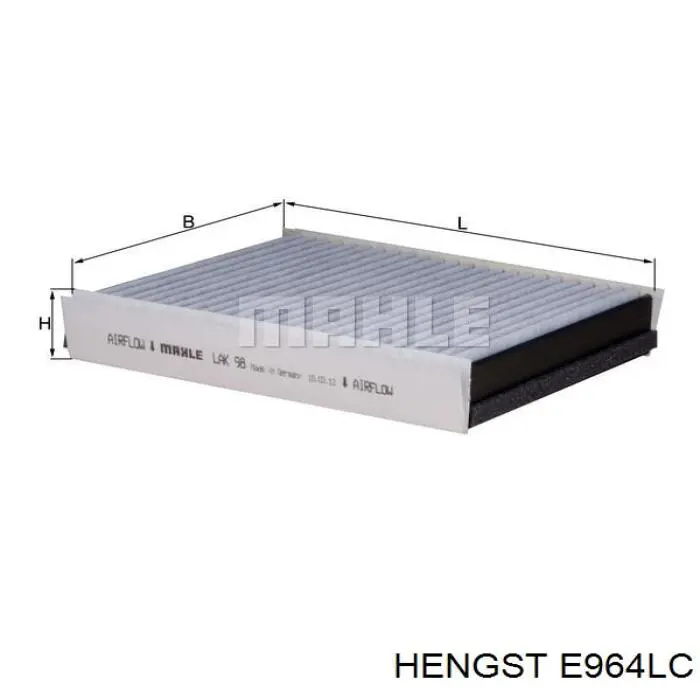 E964LC Hengst filtro habitáculo