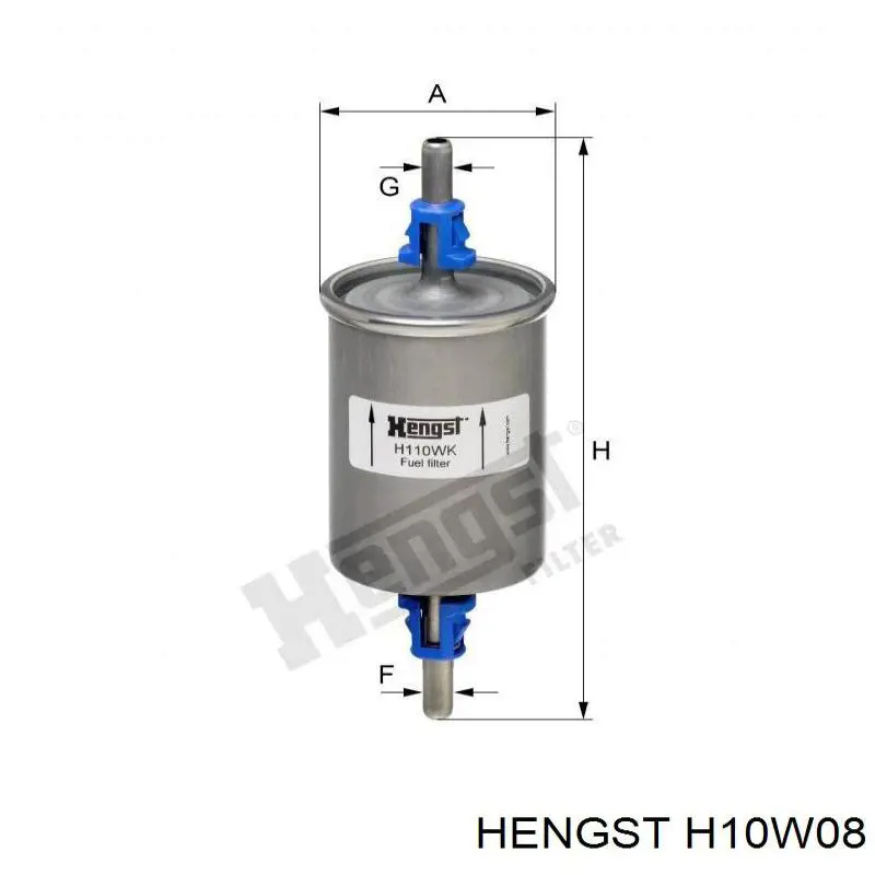 H10W08 Hengst filtro de aceite