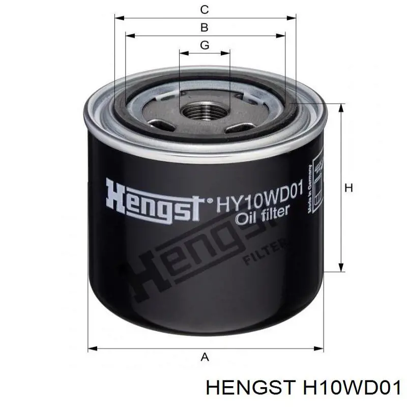 H10WD01 Hengst filtro hidráulico