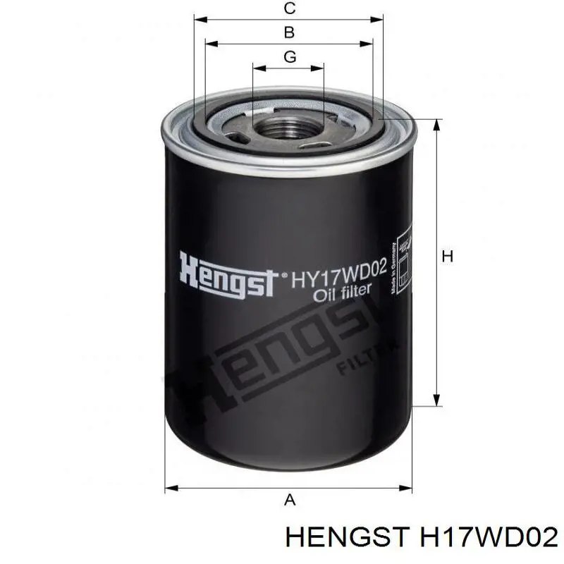 H17WD02 Hengst filtro hidráulico