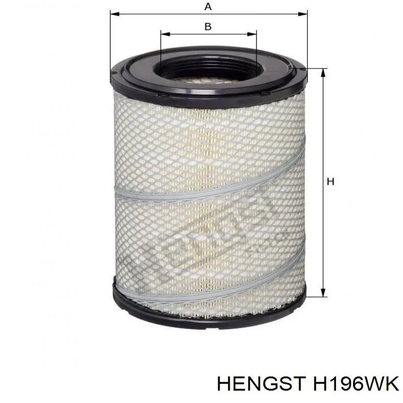 Filtro de combustible H196WK Hengst