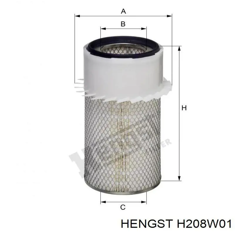 H208W01 Hengst Filtro aceite