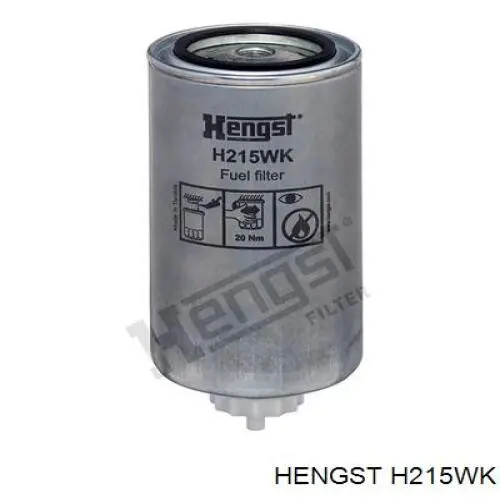 H215WK Hengst filtro combustible