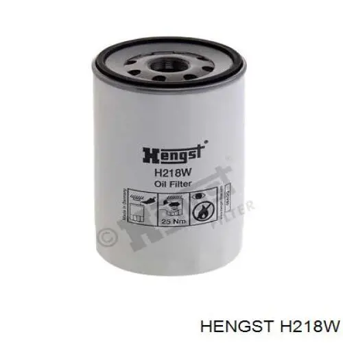 H218W Hengst filtro de aceite