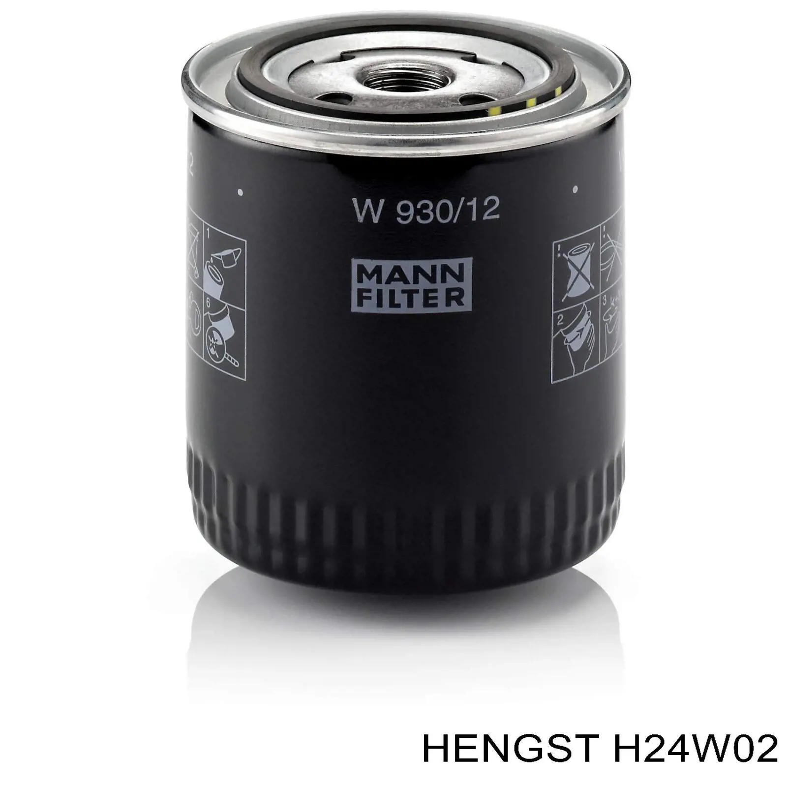 H24W02 Hengst filtro de aceite